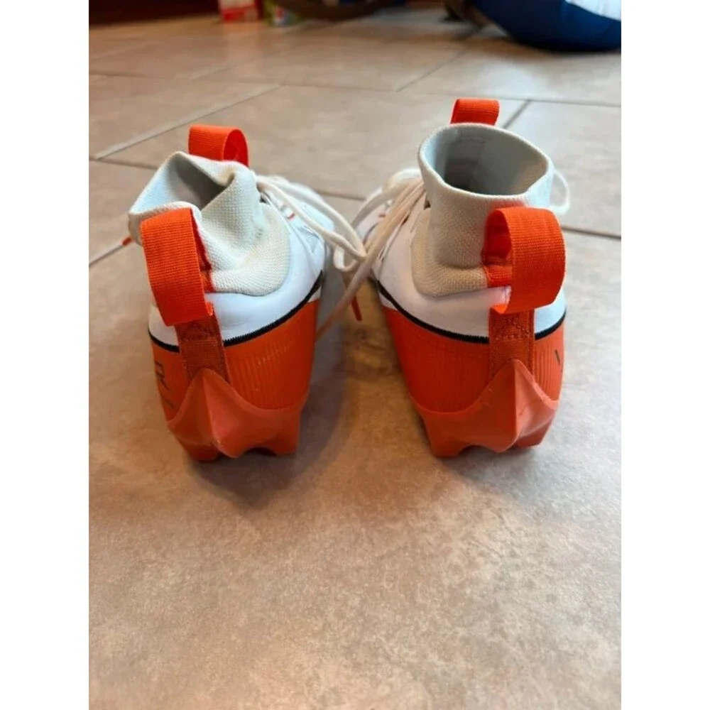 Nike Vapor Edge Pro 360 2 TB Football Cleats Mens Size 8.5 White Orange FQ4044